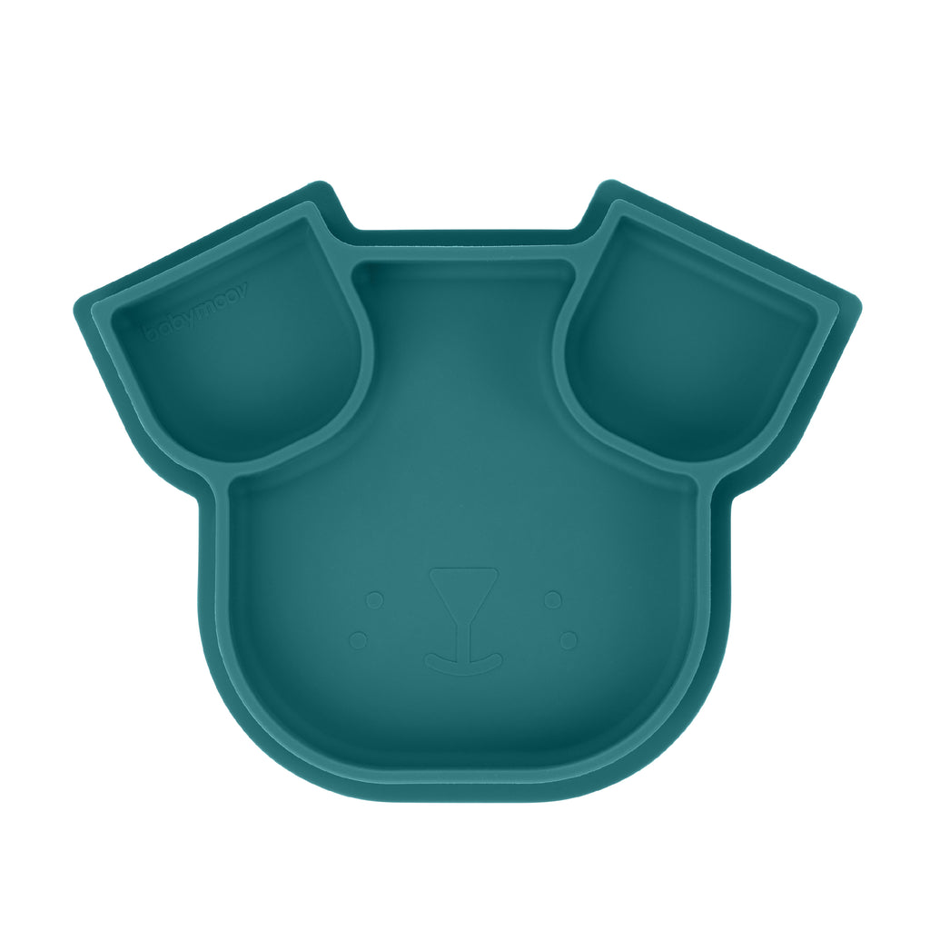 Babymoov ISY PLATE Blue Dog Silicone Divided Plate - Dog