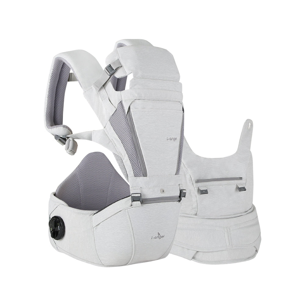 i-angel Dr. Dial Plus All-in-one Hip Seat Carrier - Line Grey