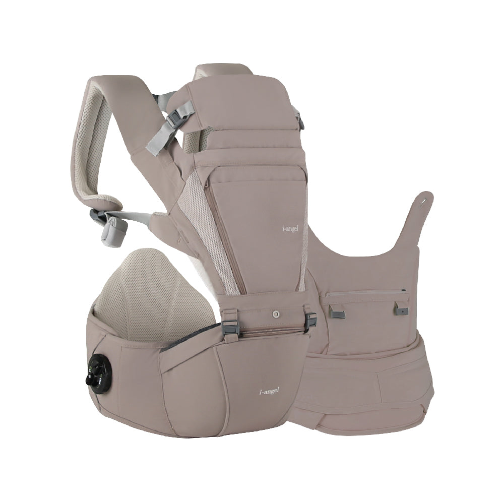 i-angel Dr. Dial Plus All-in-one Hip Seat Carrier - Milk Brown