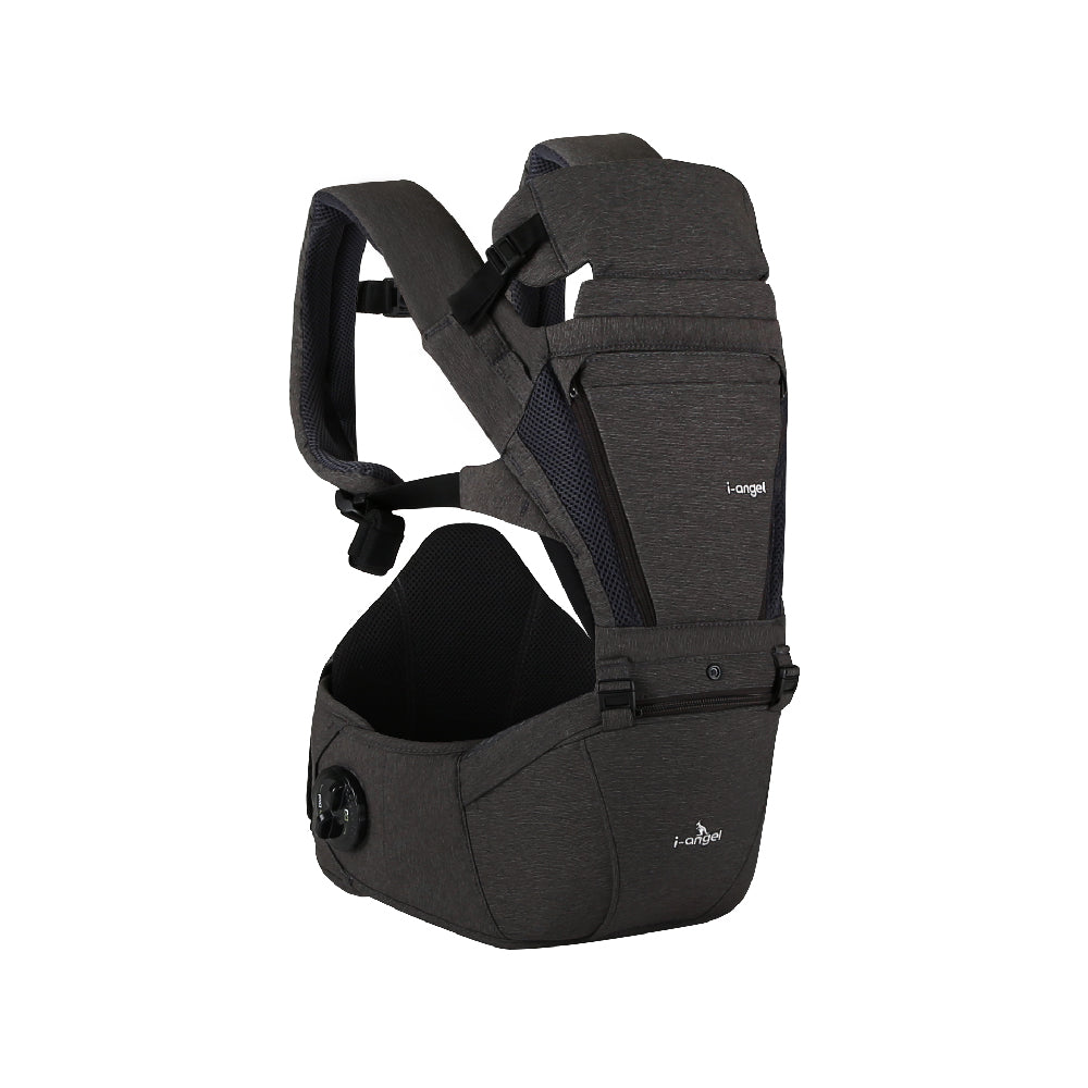 i-angel Dr. Dial Plus 2-in-1 Hip Seat Carrier - Charcoal