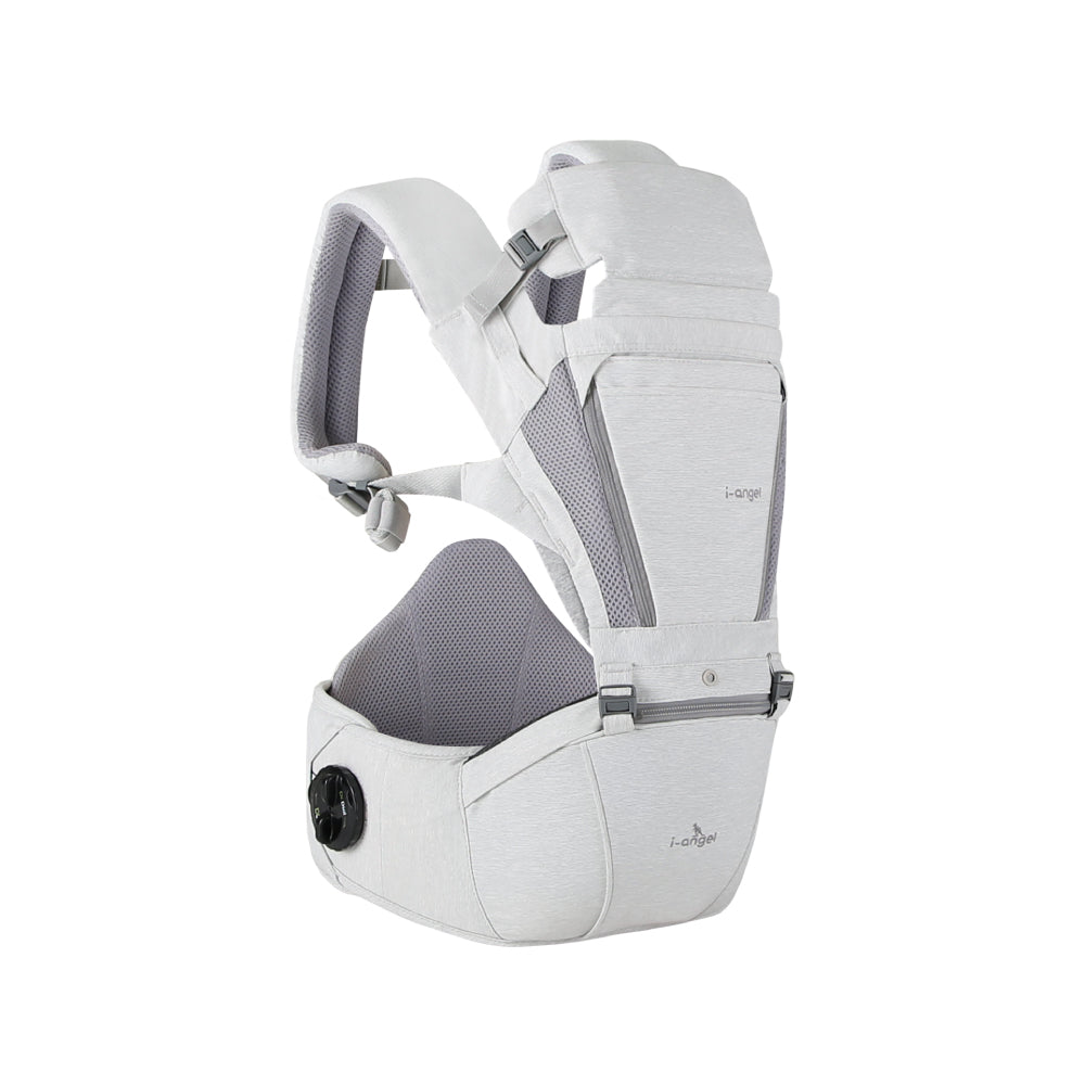 i-angel Dr. Dial Plus 2-in-1 Hip Seat Carrier - Line Grey