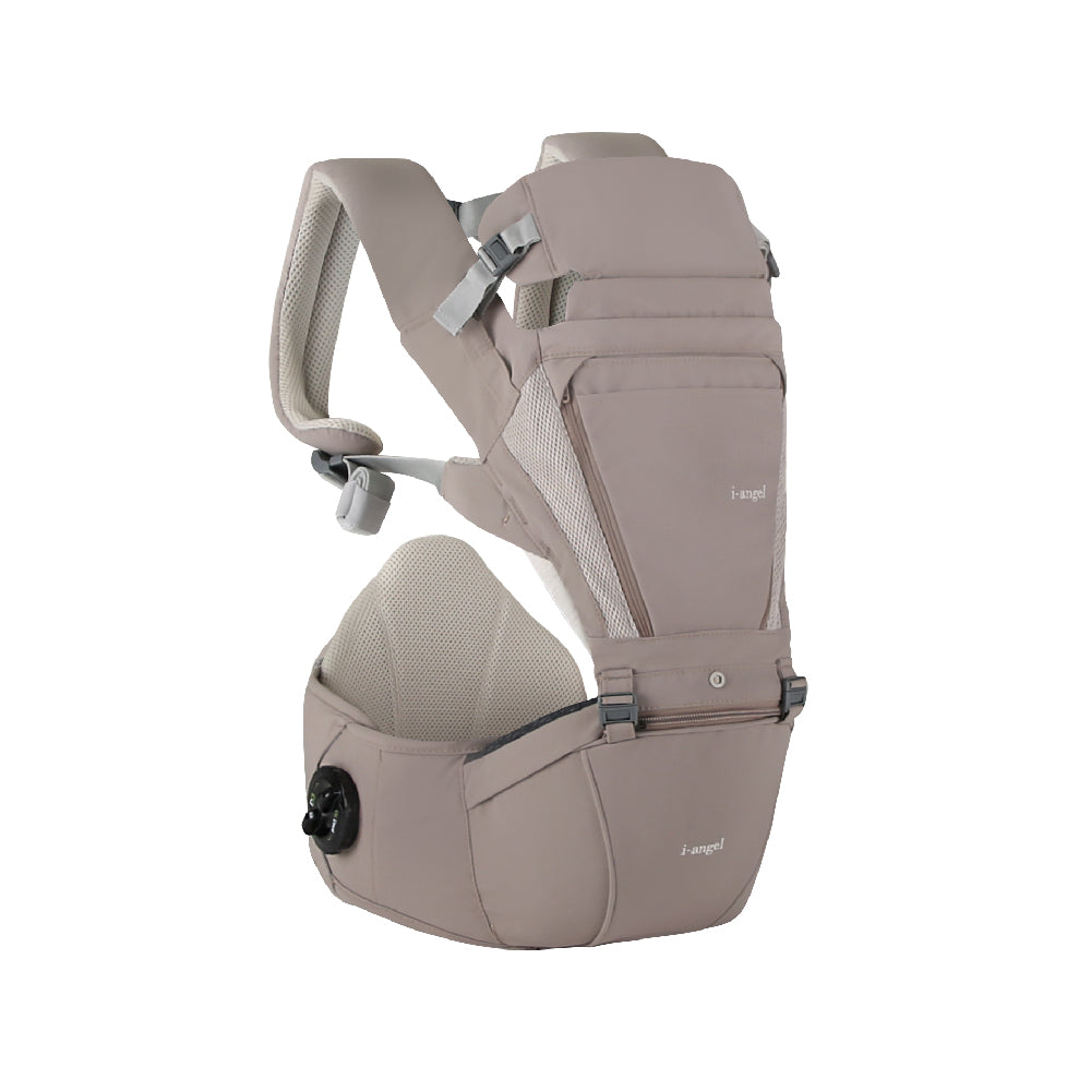 i-angel Dr. Dial Plus 2-in-1 Hip Seat Carrier - Milk Brown
