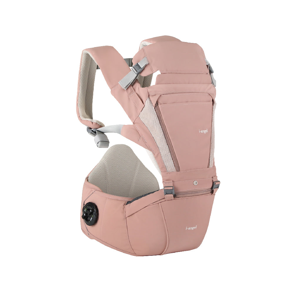 i-angel Dr. Dail Plus 2-in-1 Hip Seat Carrier - Milk Rose
