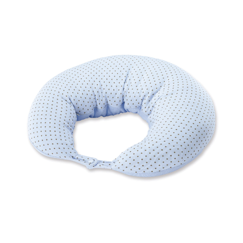 KUKU PLUS Nursing Pillow (Towel/Cotton Fabric) - Blue Polka