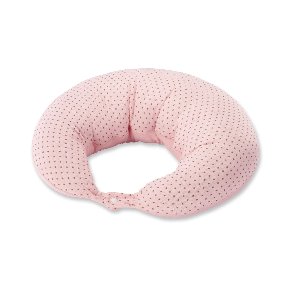 KUKU PLUS Nursing Pillow (Towel/Cotton Fabric) - Pink Polka