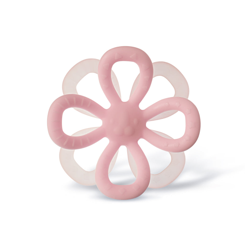 KUKU PLUS Silicone Flower Teether - Berry Pink