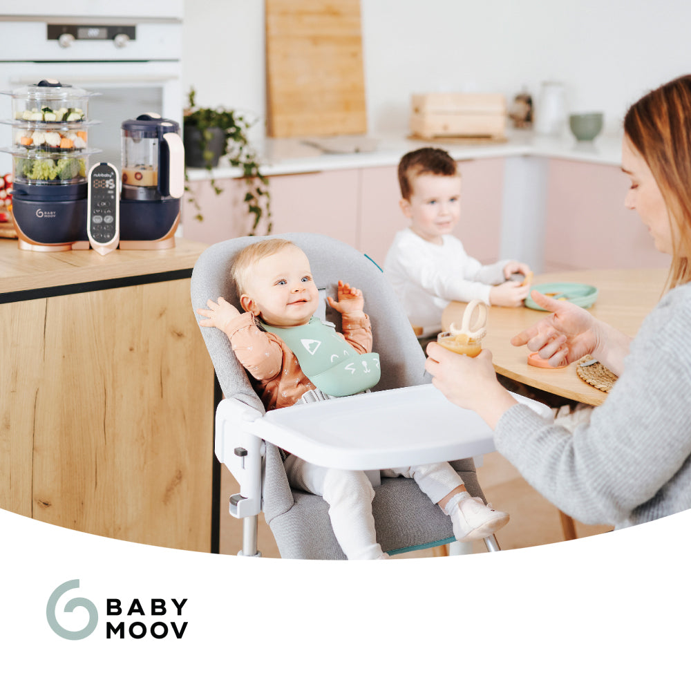 Babymoov Nutribaby(+) XL 6合1 蒸煮食物攪拌調理機 - 紅銅色寶藍 (贈品：Babybols 食物儲存碗 180ml x 6)
