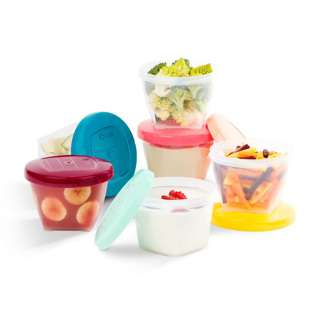 Babymoov Babybols Kit Rewritable Airtight Food Storage Containers 6 x 180ml (M Size)