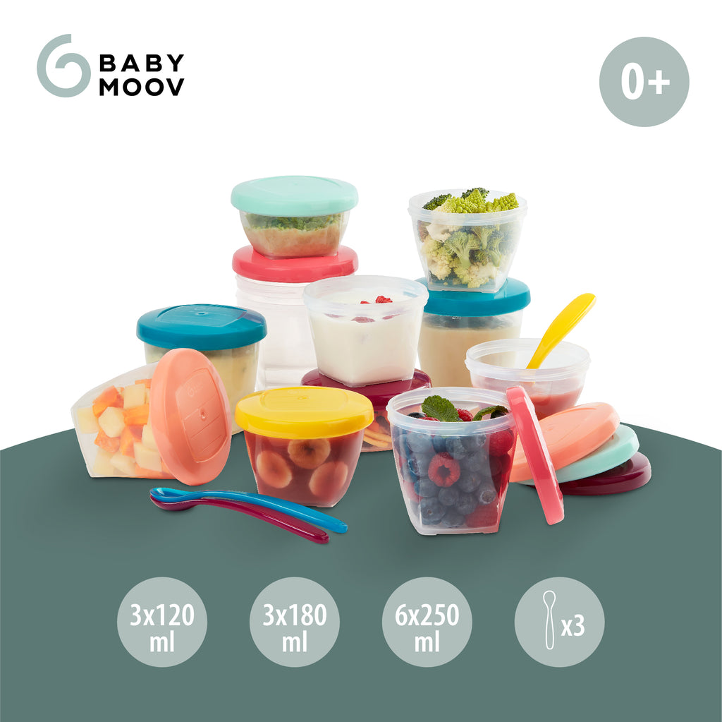 Babymoov Babybols 可重複書寫密封食物儲存碗套裝