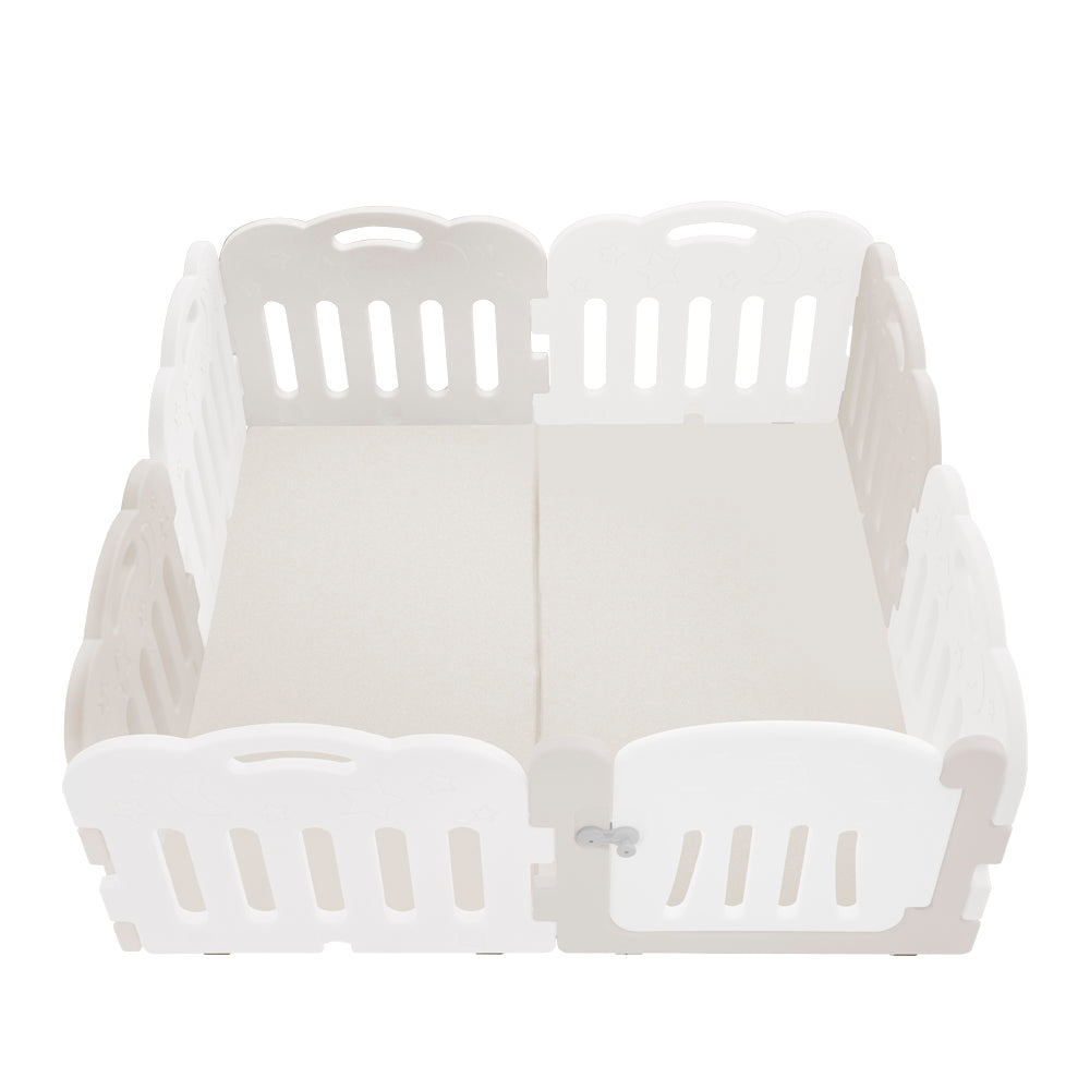 Caraz 7+1 Kibel 寶寶屋地墊套裝(附有面板固定扣)  - 溫暖米