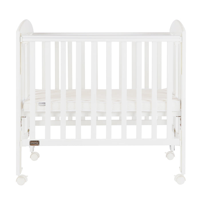 Baby Star Easi 摺合嬰兒木床(包括2” 床褥) – 白色 / 紐西蘭松木