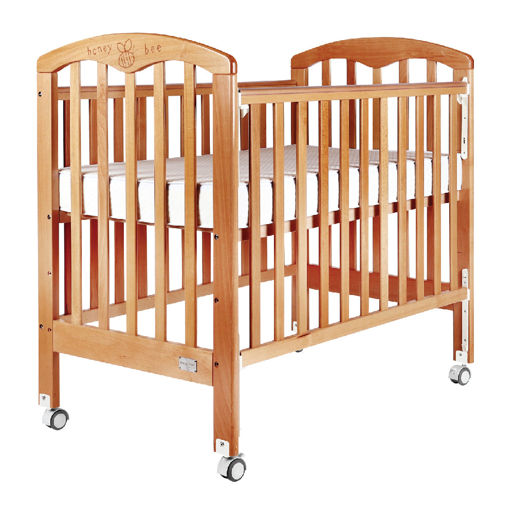 Baby Star Cozzi 嬰兒木床(包括4”床褥) – 原木色 / 歐洲櫸木