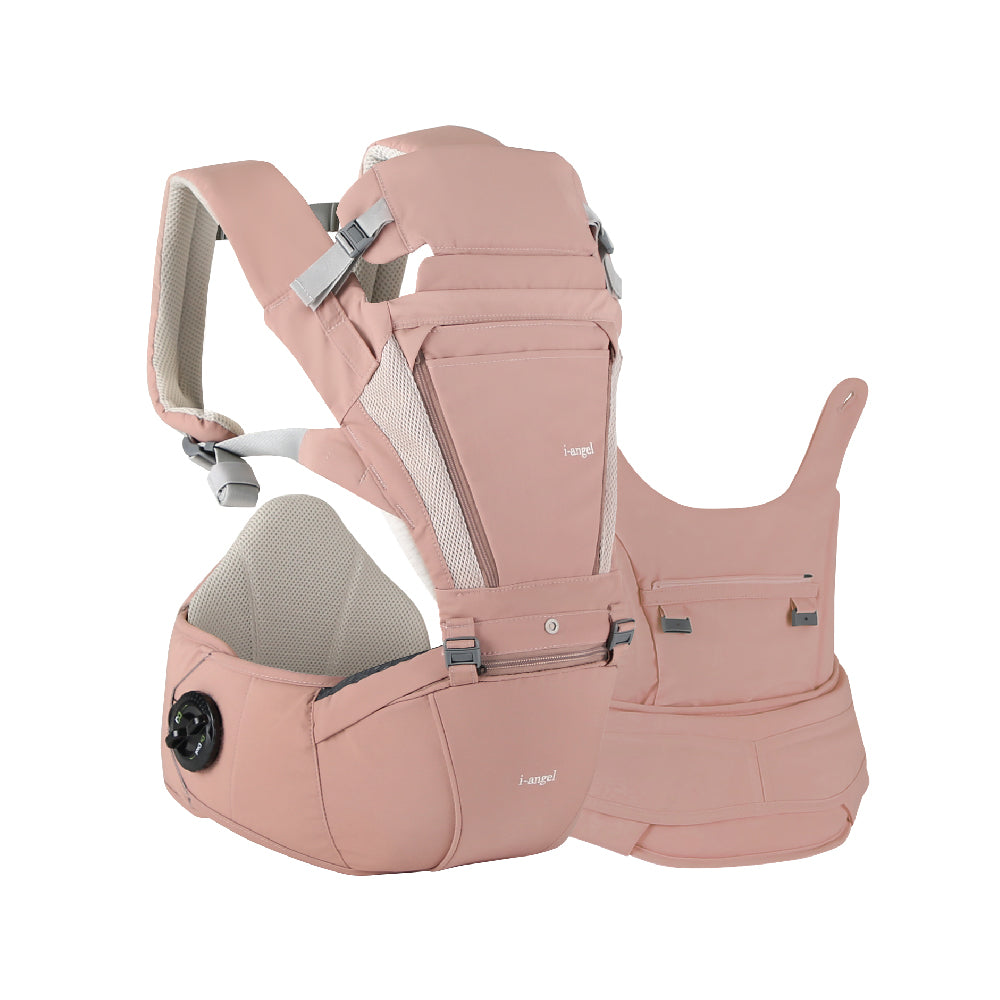i-angel Dr. Dail Plus All-in-one Hip Seat Carrier - Milk Rose
