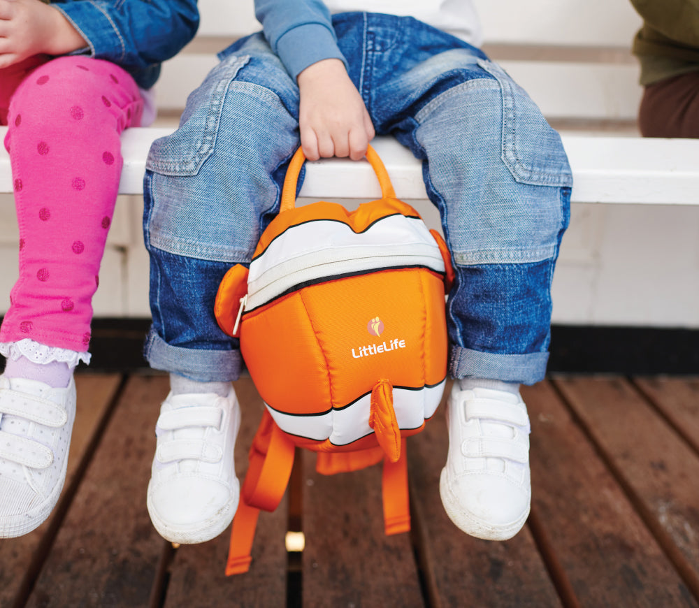 LittleLife Toddler Backpack with Rein - Clown Fish