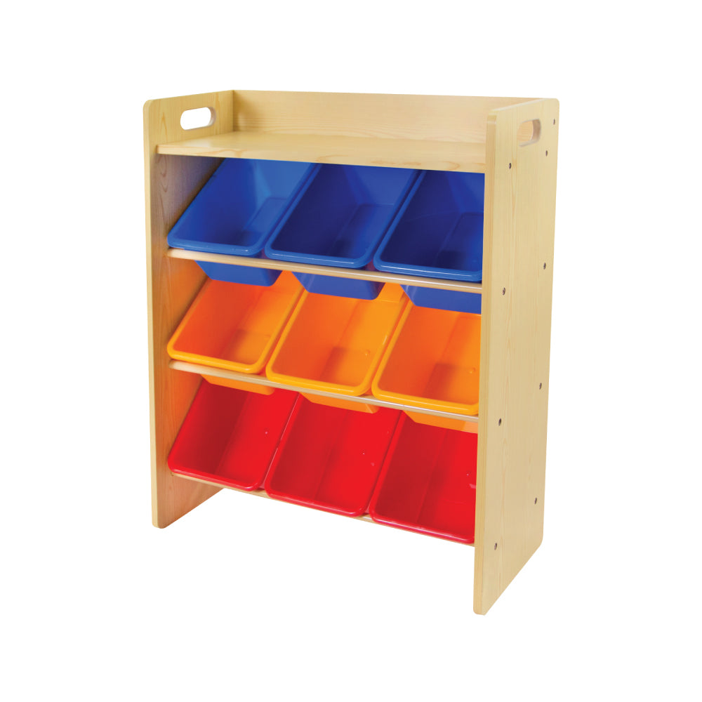 Baby Star x Delsun 9 Toy Storage Organizer with Shelf - Rainbow