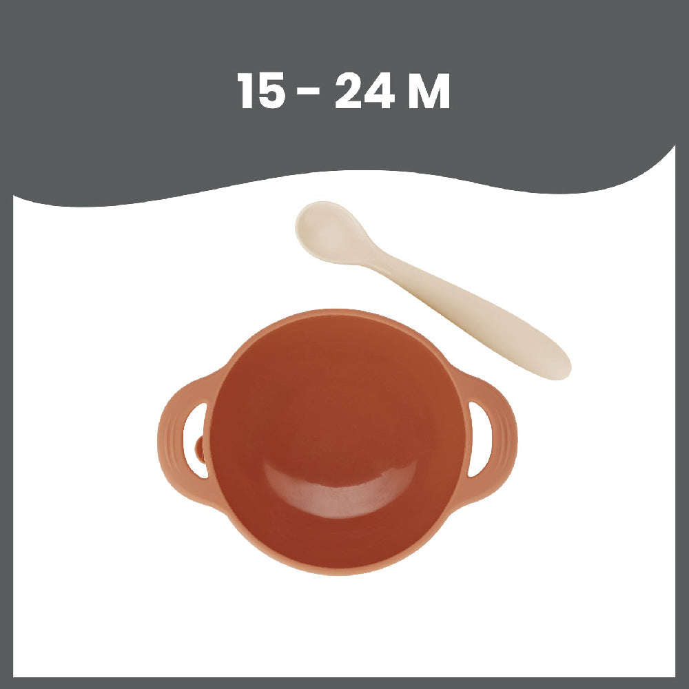 Babymoov Tast'Isy 2-Piece Silicone Bowl & Spoon Weaning Set