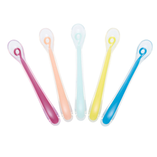 Babymoov 1st Age Multicolor set Silicon Spoon - 5 pack