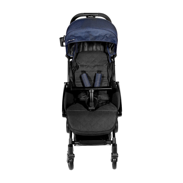 Baby Star Tavo R+ Baby Stroller with Carrying Bag - Jeansy Blue