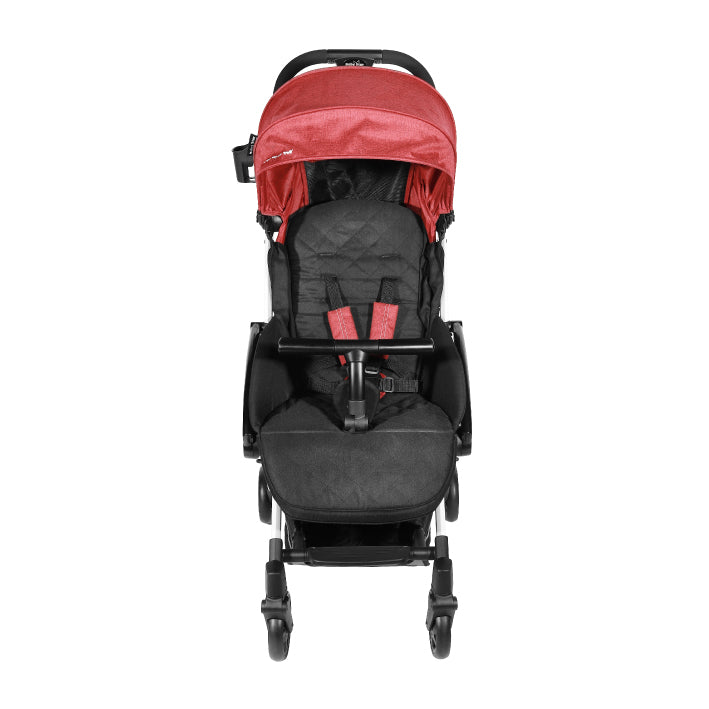 Baby Star Tavo R+ Baby Stroller with Carrying Bag - Rosey Red