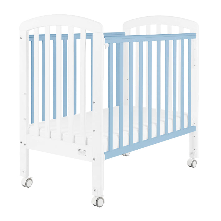 Baby Star Medi Baby Cot with 3" Mattress - Blue / New Zealand Pine