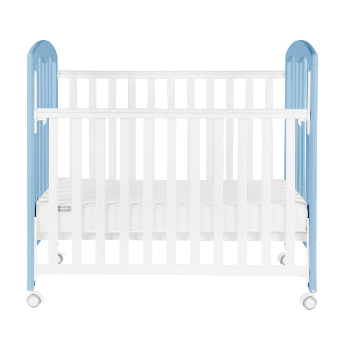 Baby Star Cozzi 嬰兒木床(包括4”床褥) – 粉藍色 / 歐洲櫸木