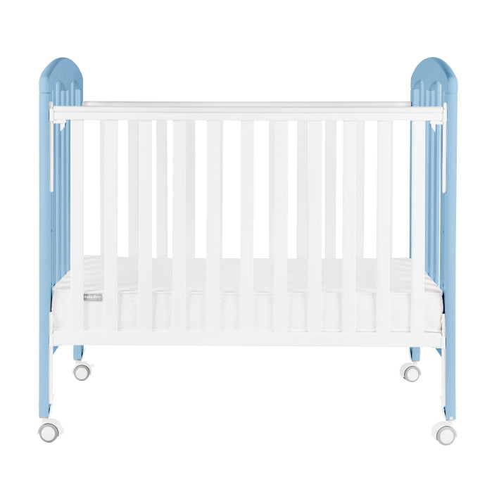 Baby Star Cozzi 嬰兒木床(包括4”床褥) – 粉藍色 / 歐洲櫸木