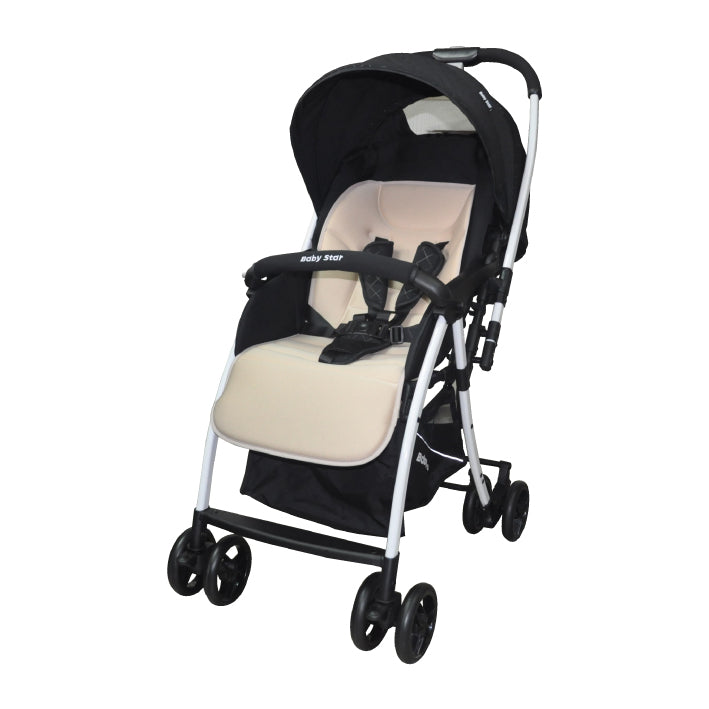 Baby Star Light-weight Reversible Stroller - Khaki