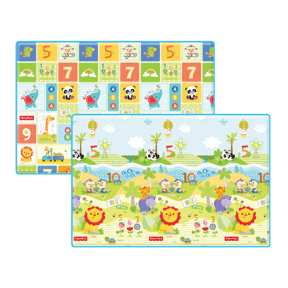 Fisher-Price Double-sided Prime Living Play Mat - ABC + Number Land