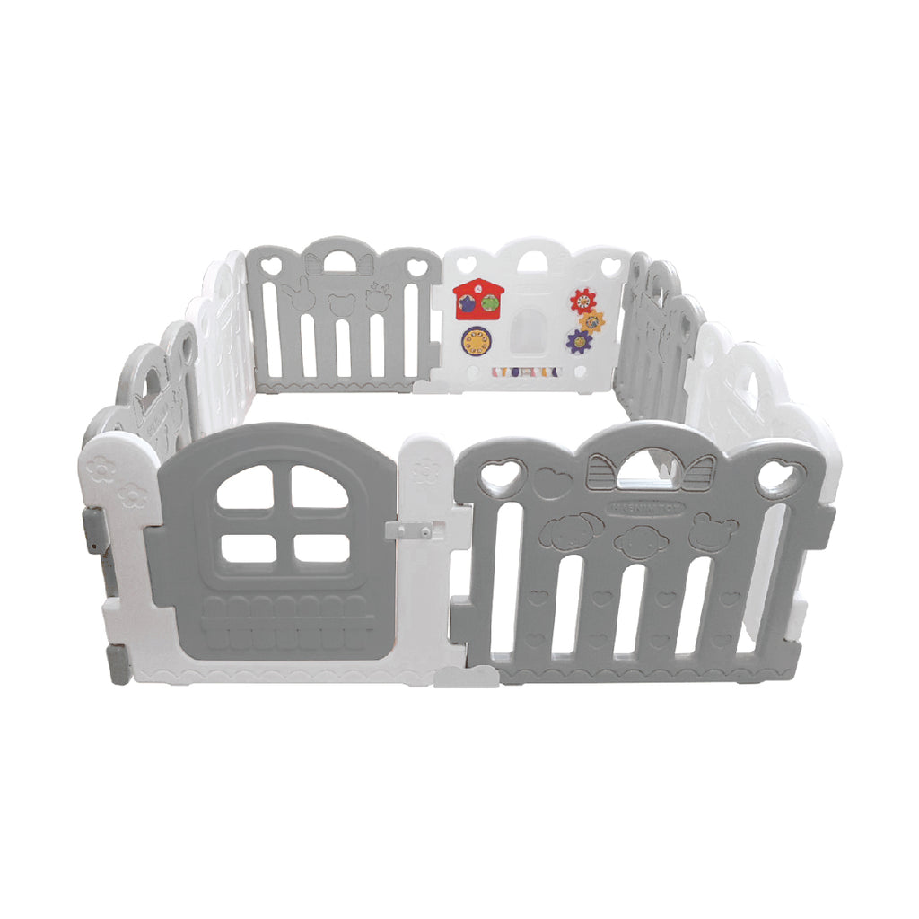 Haenim Toy Petit 8 Panels Baby Room - Grey + White