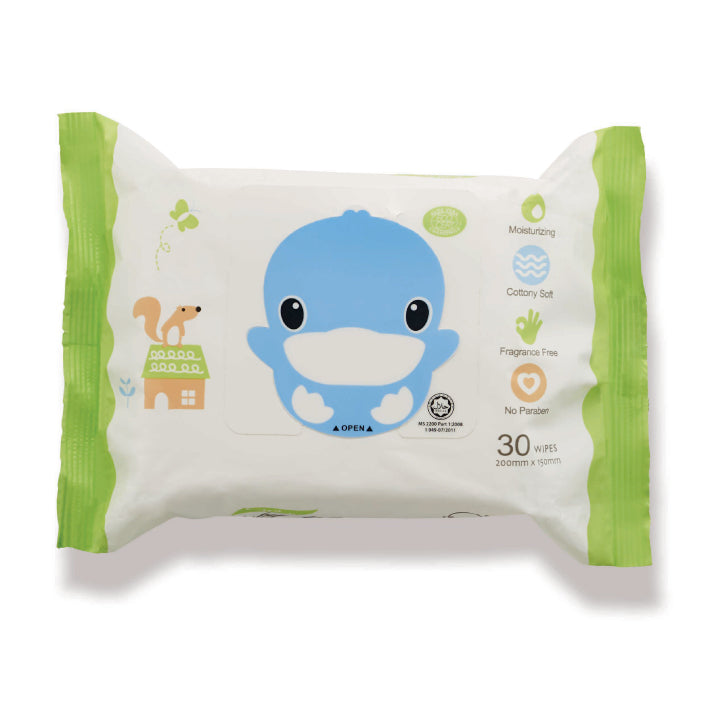 KUKU Extra Thick Baby Wipes - 30 Wipes x 3 Pack
