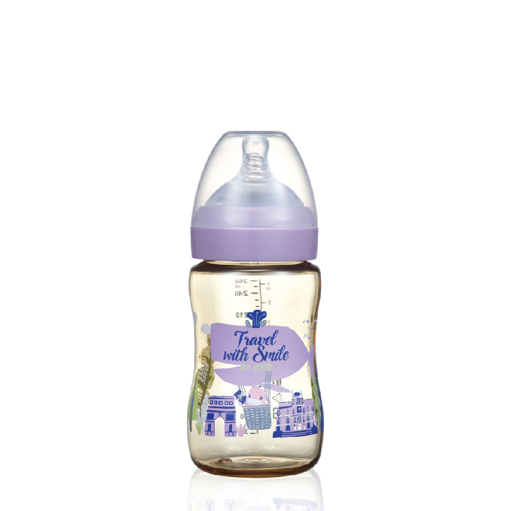 KUKU PPSU Stylish Paris PPSU Baby Bottle 260ml