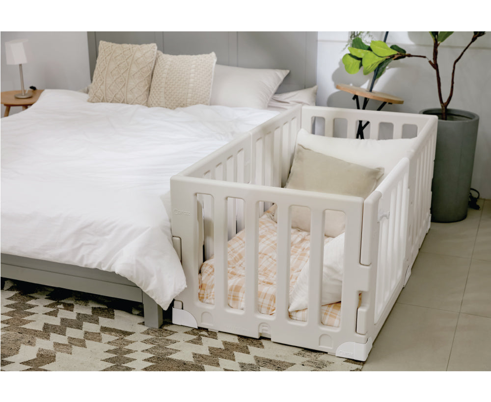 Caraz 7+1 Line Baby Room and Play Mat Set with Panel Holders - Cozy Beige