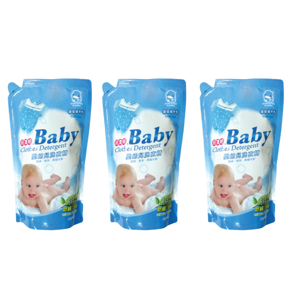 KUKU Baby Clothing Detergent Value Pack - 1000ml x 3 Pack